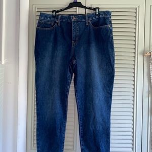 Lucky Brand Womens Mid Rise Ava Skinny Jean Dark Wash Size 18/34 R